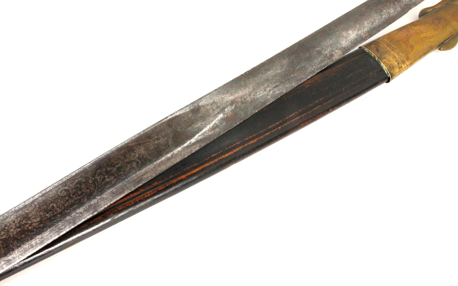 Very Good American Civil War era US Foot Officer Sword with Scarce Style Etched Blade Decorations