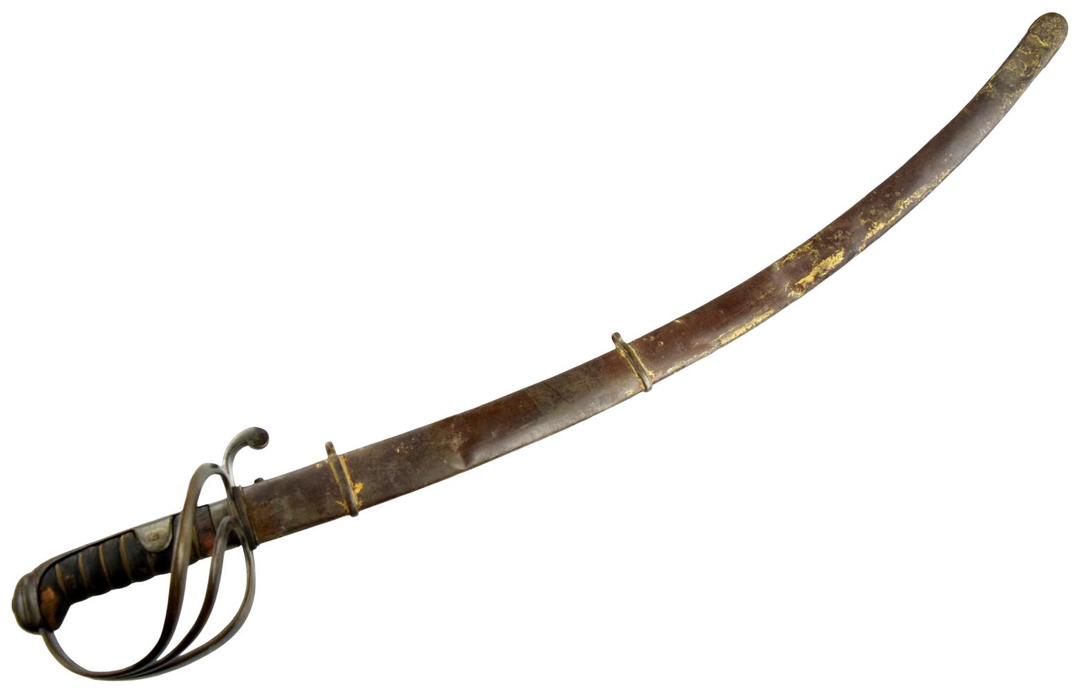 Antique British pattern 1821 light cavalry saber sword