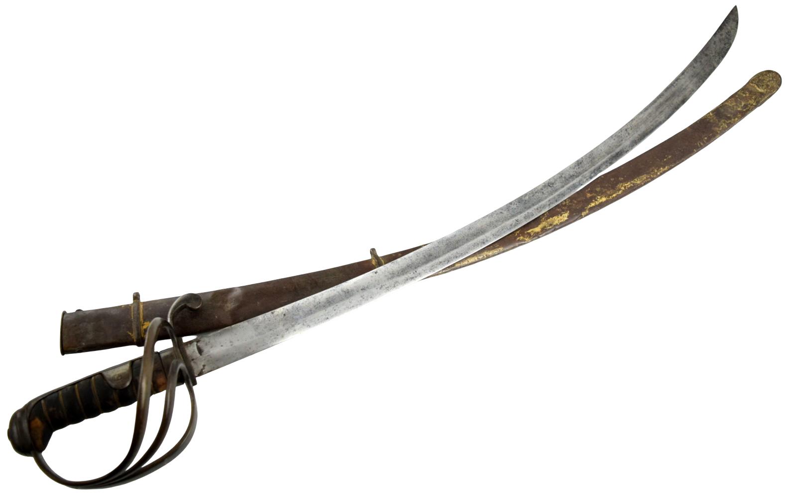 Antique British pattern 1821 light cavalry saber sword