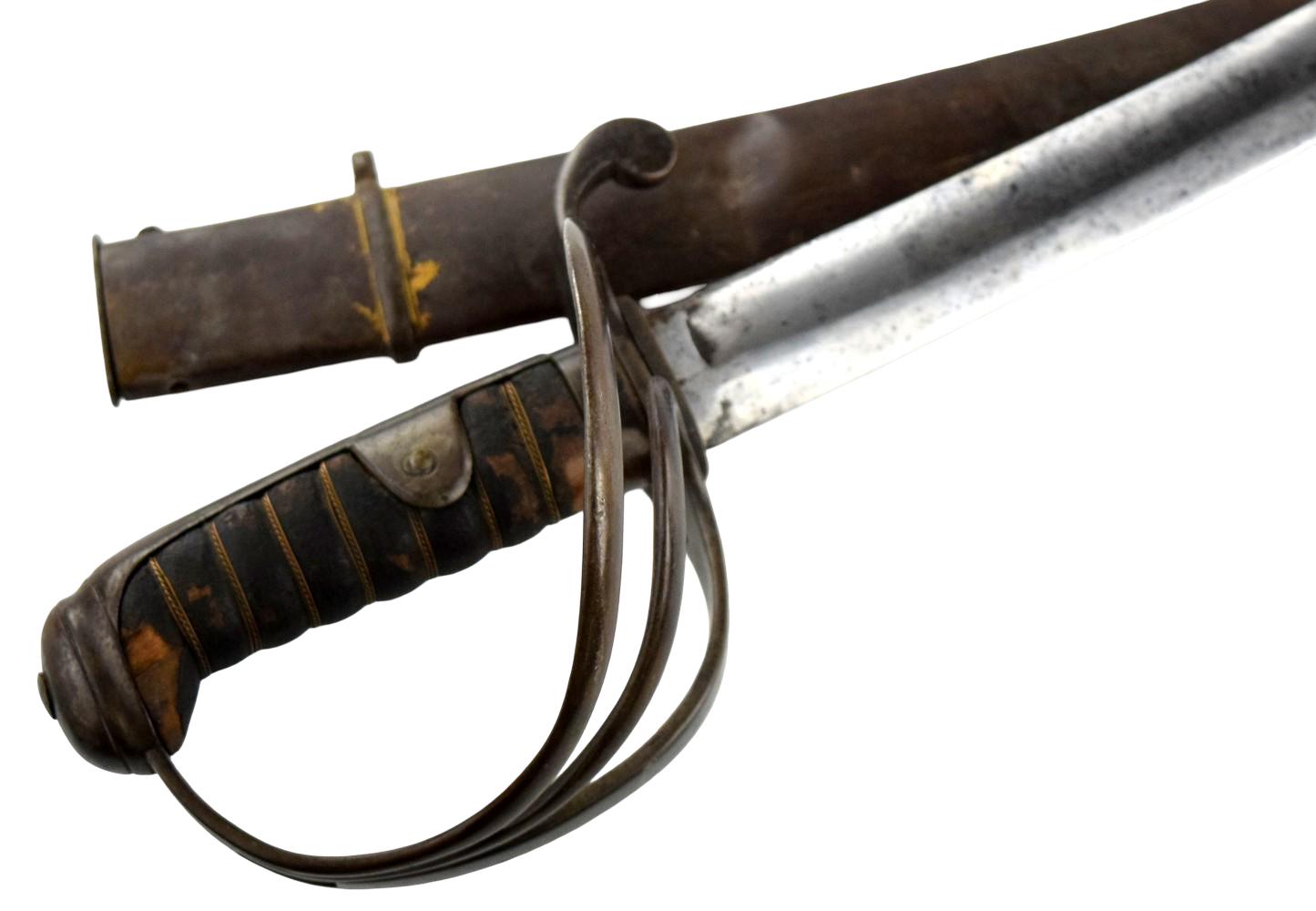 Antique British pattern 1821 light cavalry saber sword