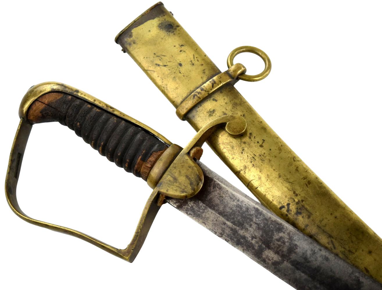 1796 Pattern British Brass Cavalry Sword ~ Possible American Revolution Used