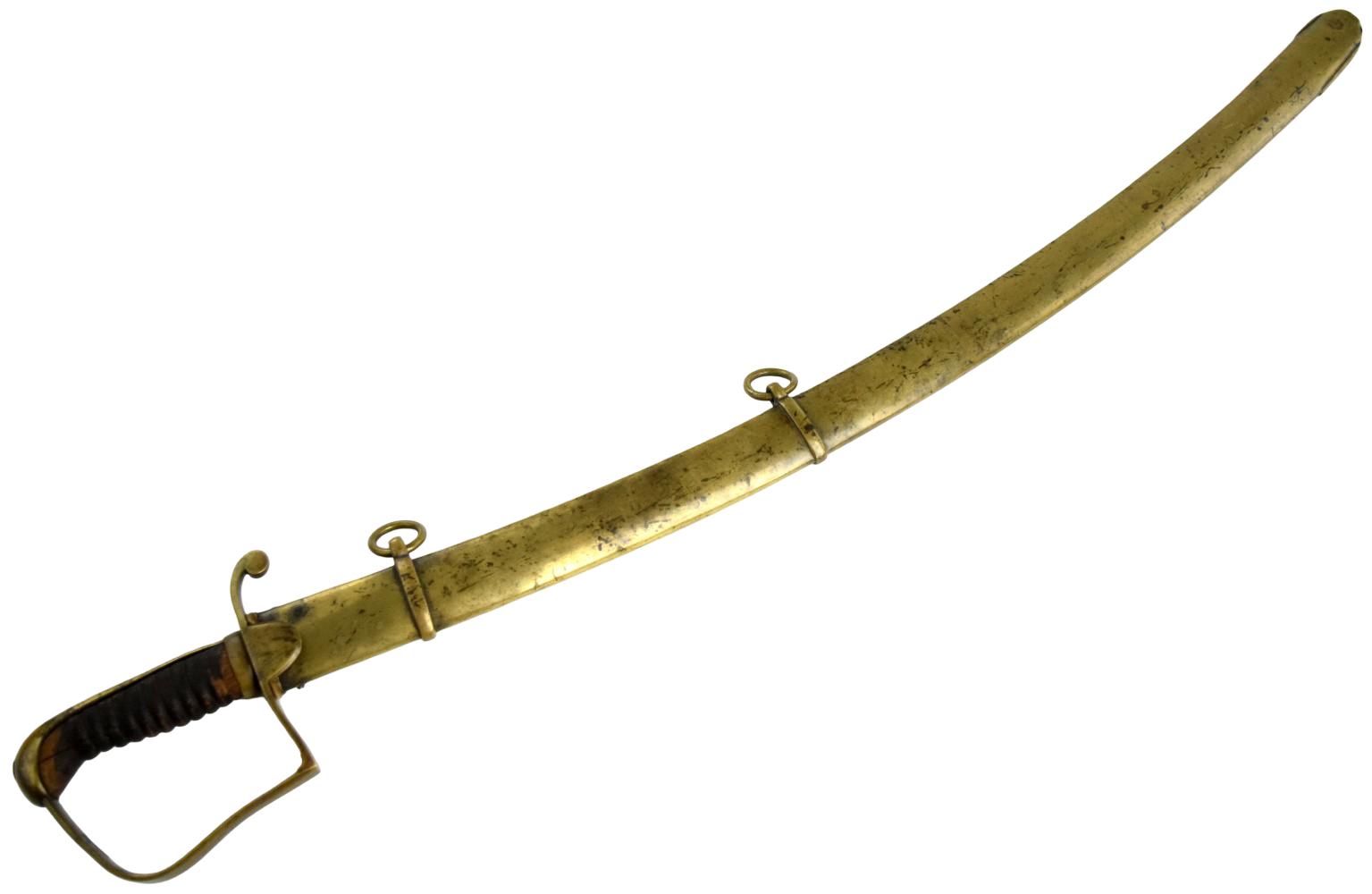 1796 Pattern British Brass Cavalry Sword ~ Possible American Revolution Used