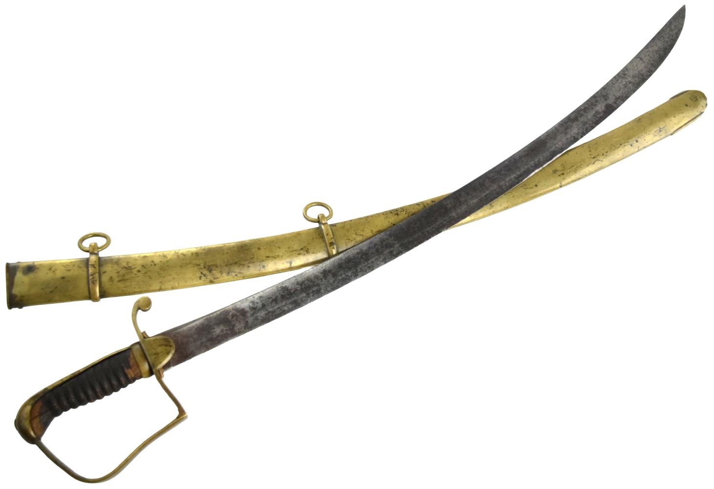 1796 Pattern British Brass Cavalry Sword ~ Possible American Revolution Used