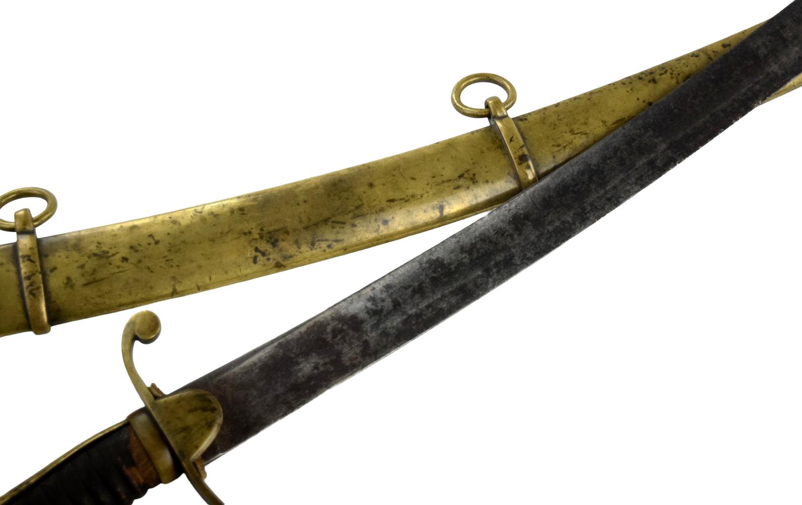 1796 Pattern British Brass Cavalry Sword ~ Possible American Revolution Used