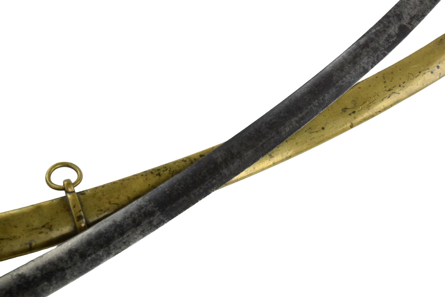 1796 Pattern British Brass Cavalry Sword ~ Possible American Revolution Used