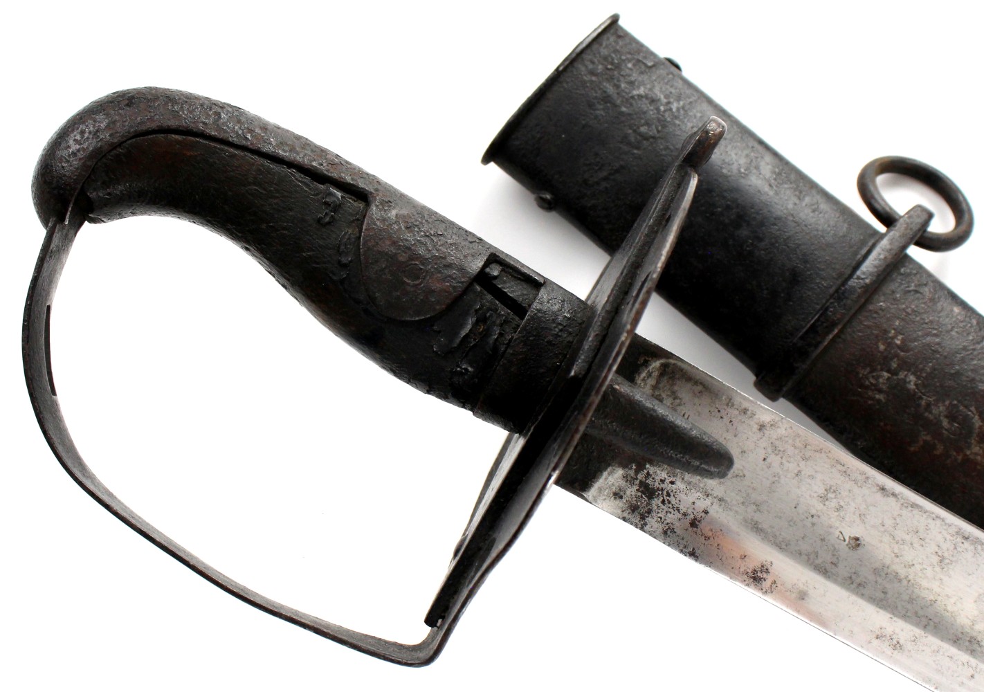 Rare Regiment Marked M-1796 English Cavalry Trooper's Sword, Marked Blade With Battle-marks To The Edge.