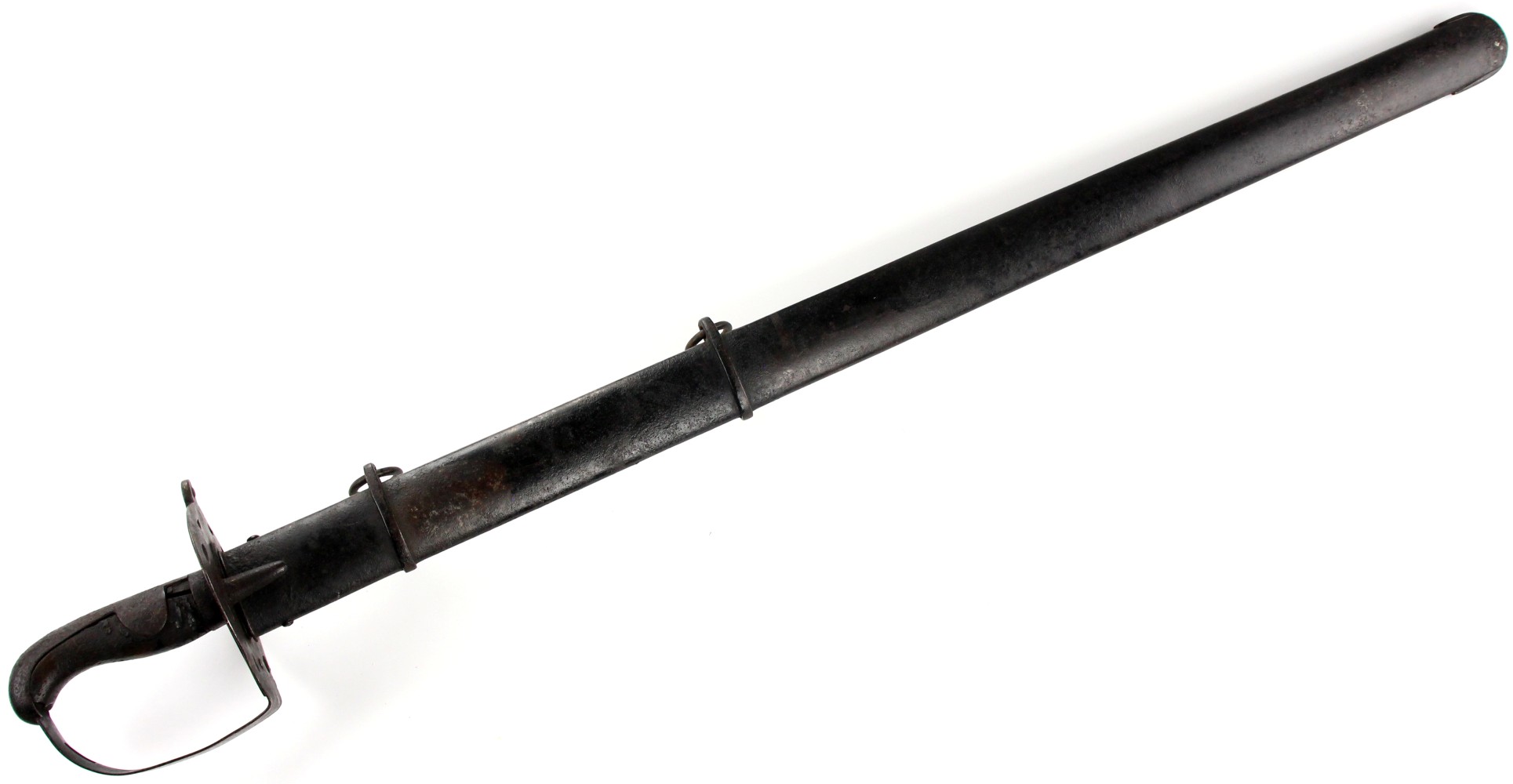 Rare Regiment Marked M-1796 English Cavalry Trooper's Sword, Marked Blade With Battle-marks To The Edge.