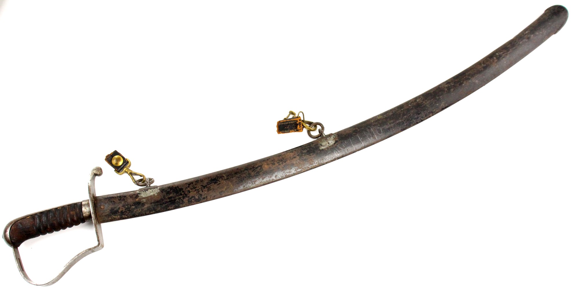 Rare 1818 Model US Nathan Starr Sword with Well Marked Blade and Seldom Encountered Dated Hilt 1821. Good and Rare Example Overall.