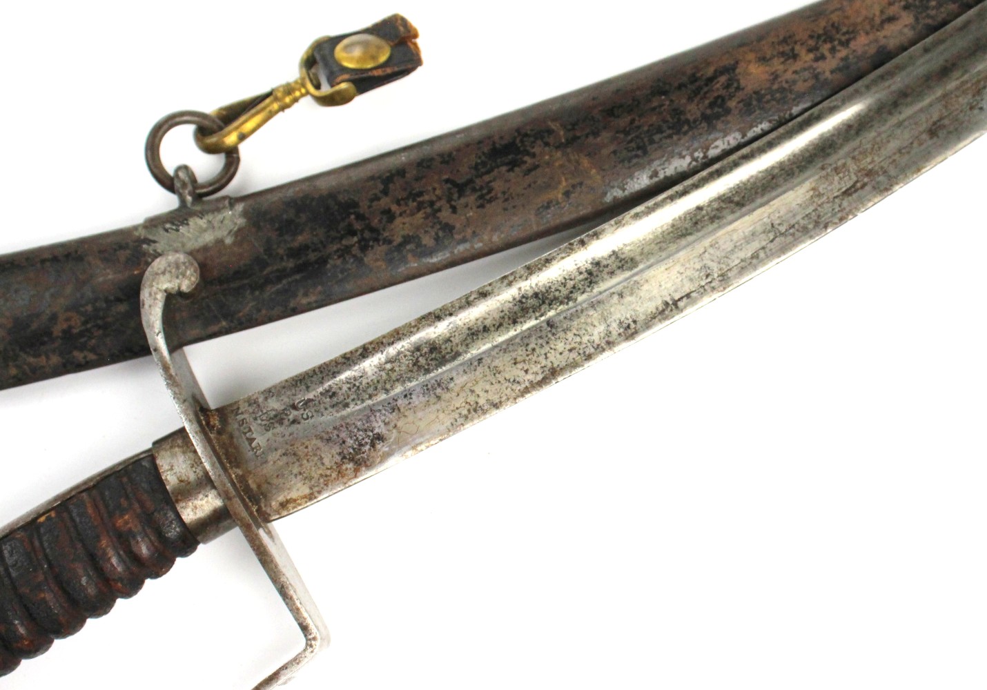 Rare 1818 Model US Nathan Starr Sword with Well Marked Blade and Seldom Encountered Dated Hilt 1821. Good and Rare Example Overall.