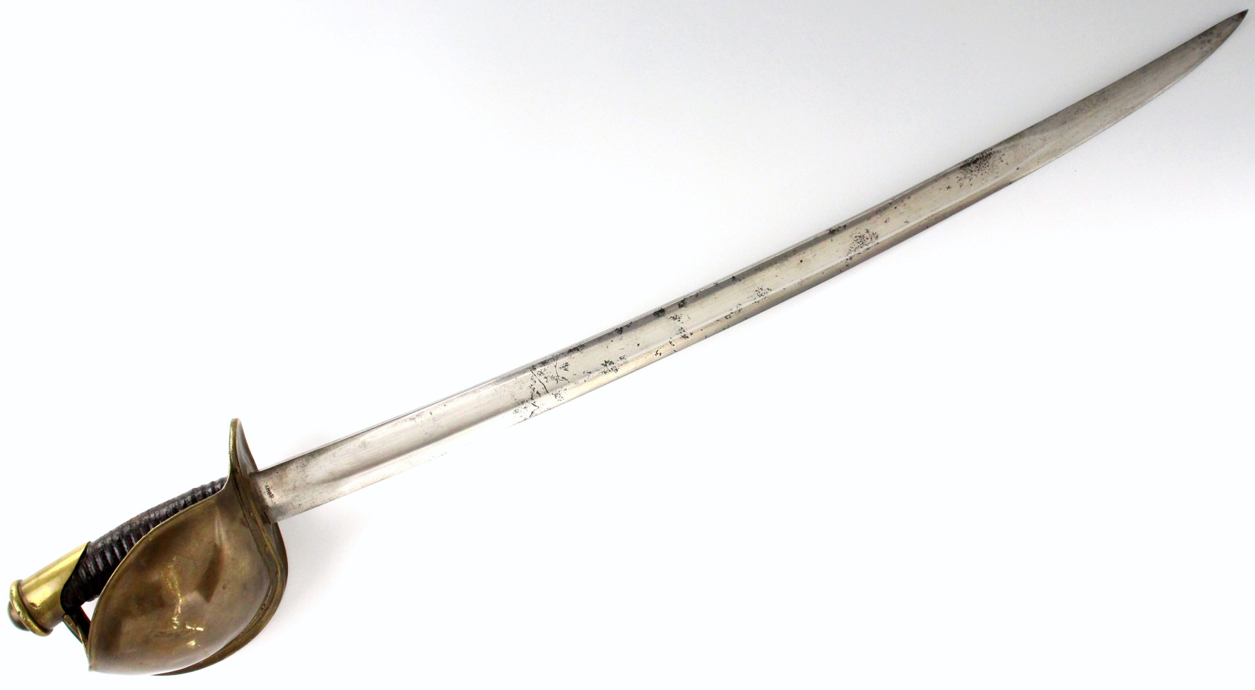 Good American Civil War 1862 Dated US Unit Marked Navy Cutlass Naval Sword by ''Ames Mfg. Chicopee Mass.''
