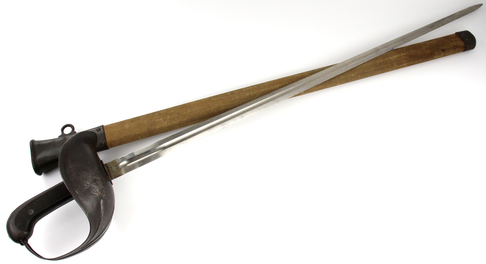 Scarce pre WW I US 1913 PATTON Sword by Springfield Armory. Well Marked.