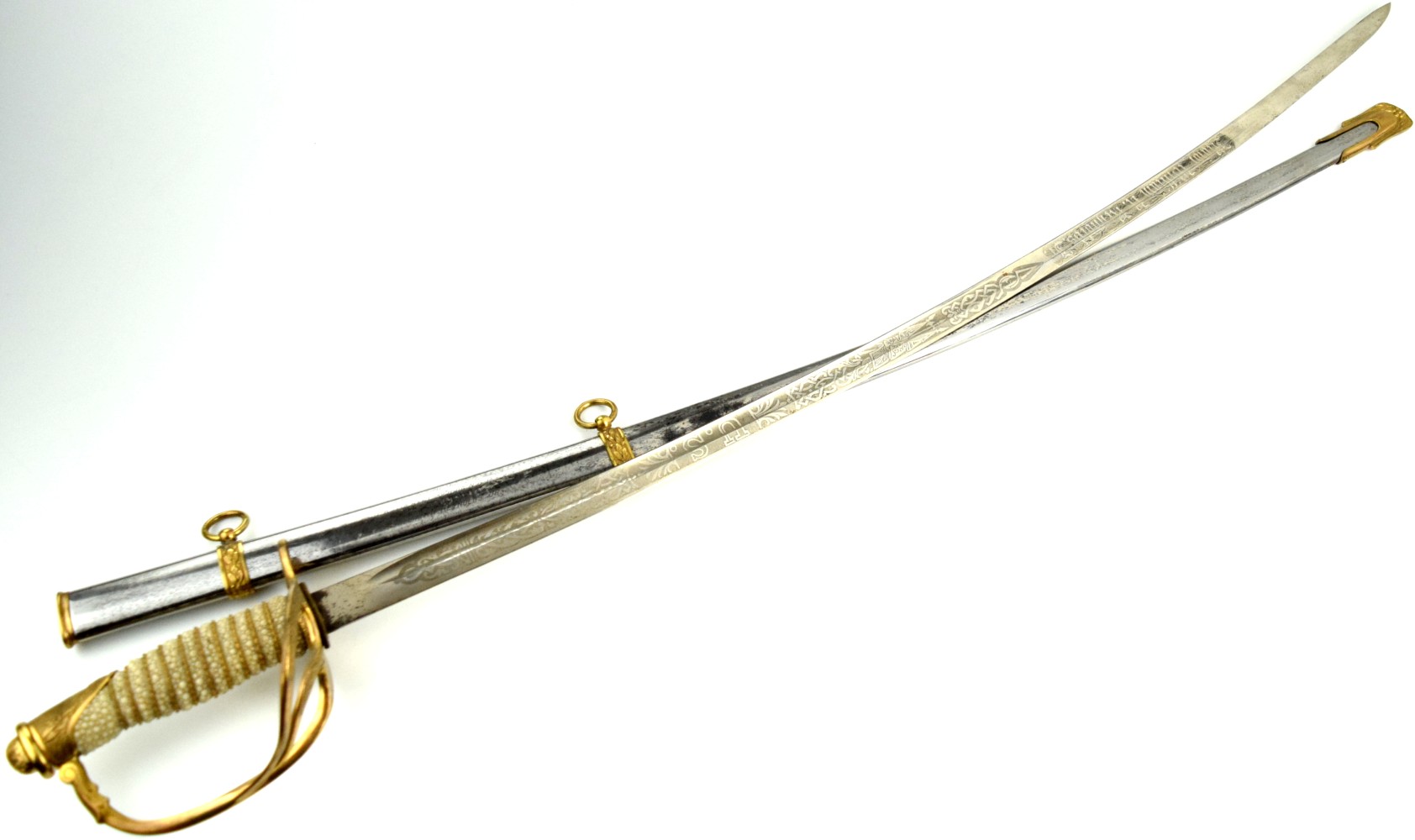 US Officer Dress Presentation Sword to Major William N Reynolds
