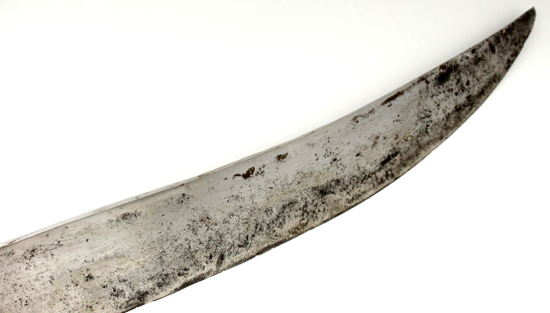 Massive 19th C. Mexican Bowie Knife Possibly Used by Confederate Soldier in American Civil War. Very Strong and Deadly Weapon with Horn & Ir