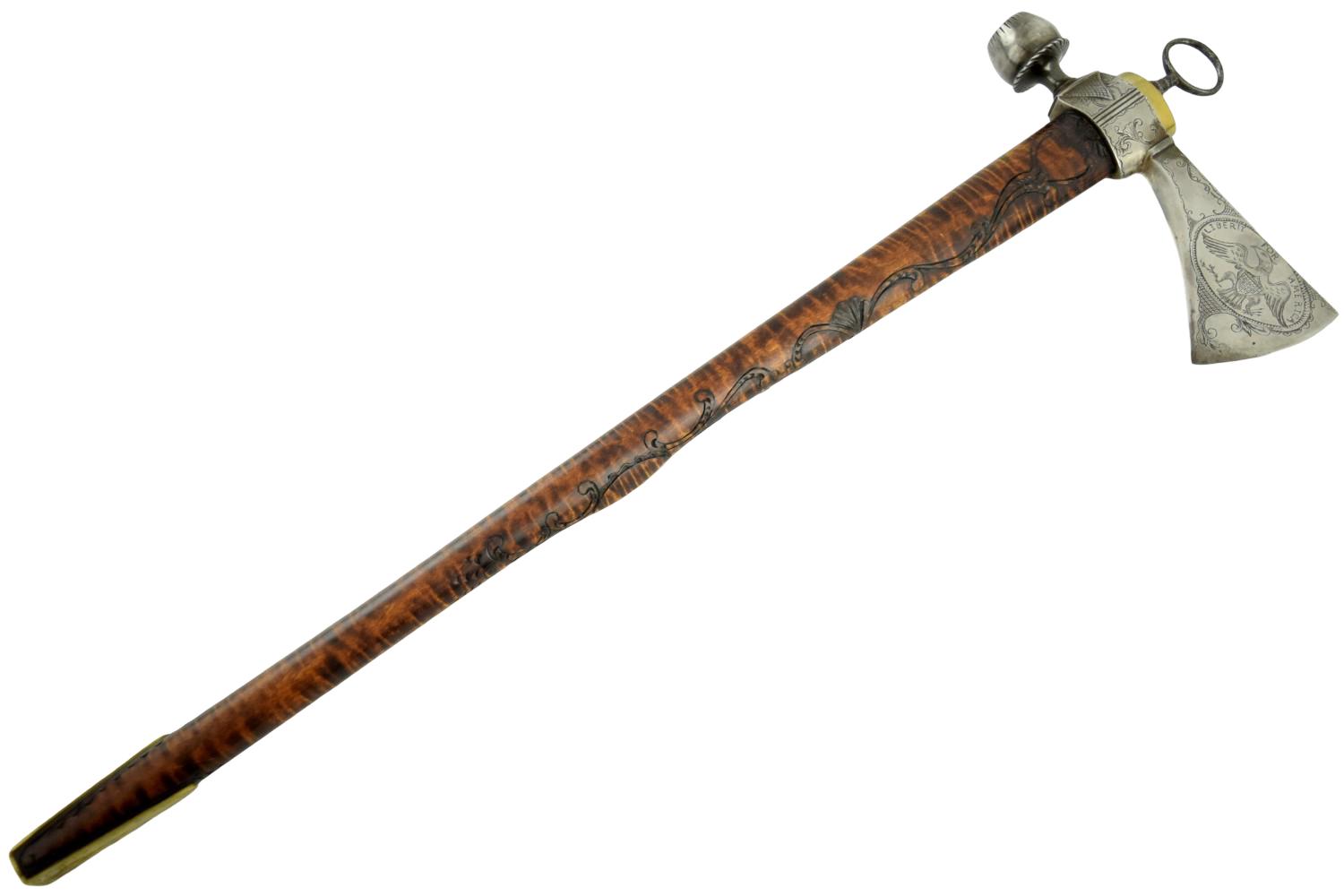 A custom made tomahawk to commemorate the Lewis & Clark expedition in 1803.
