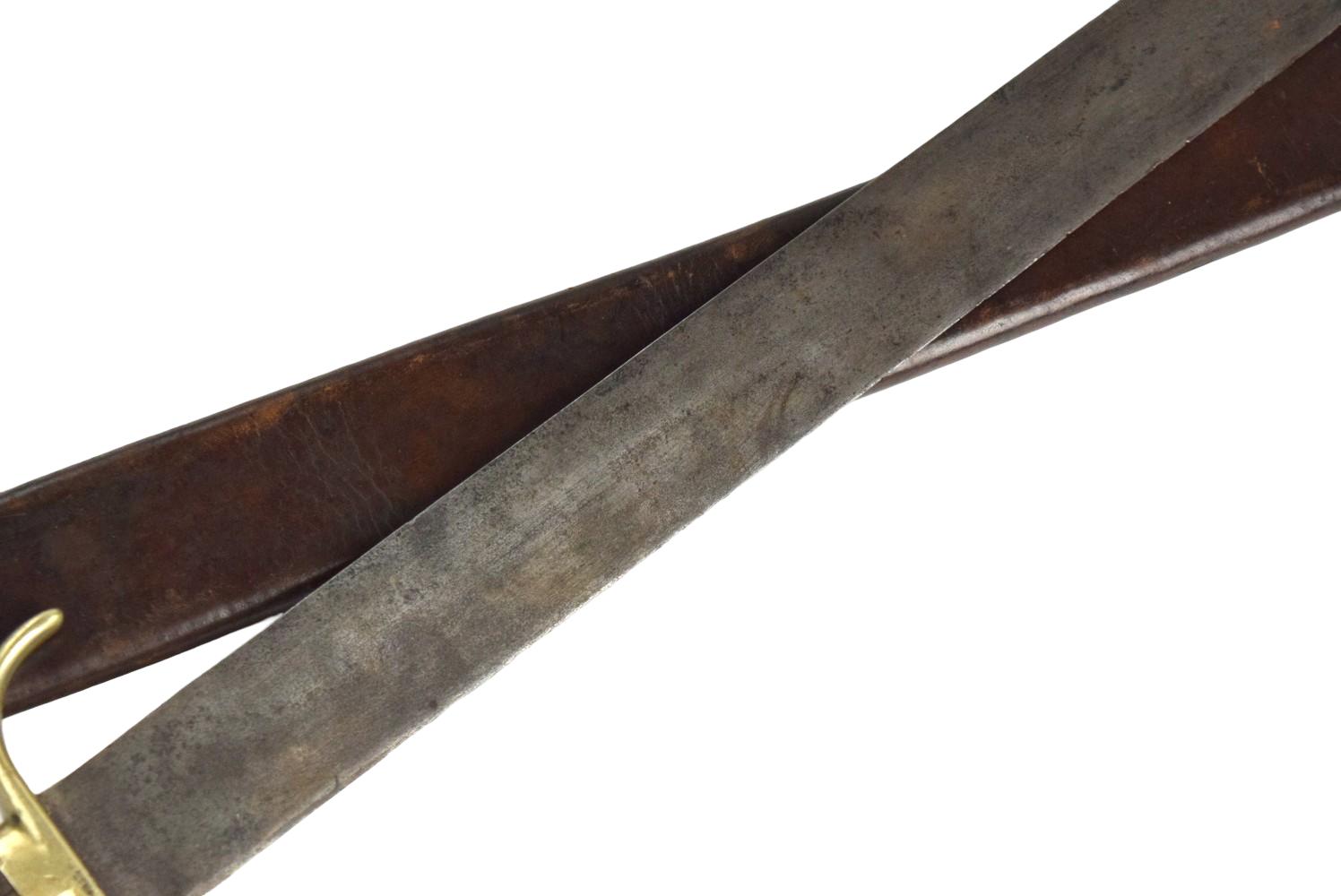 Nice 19th C. Mexican Military Machete Sword with Eagle Head Pommel