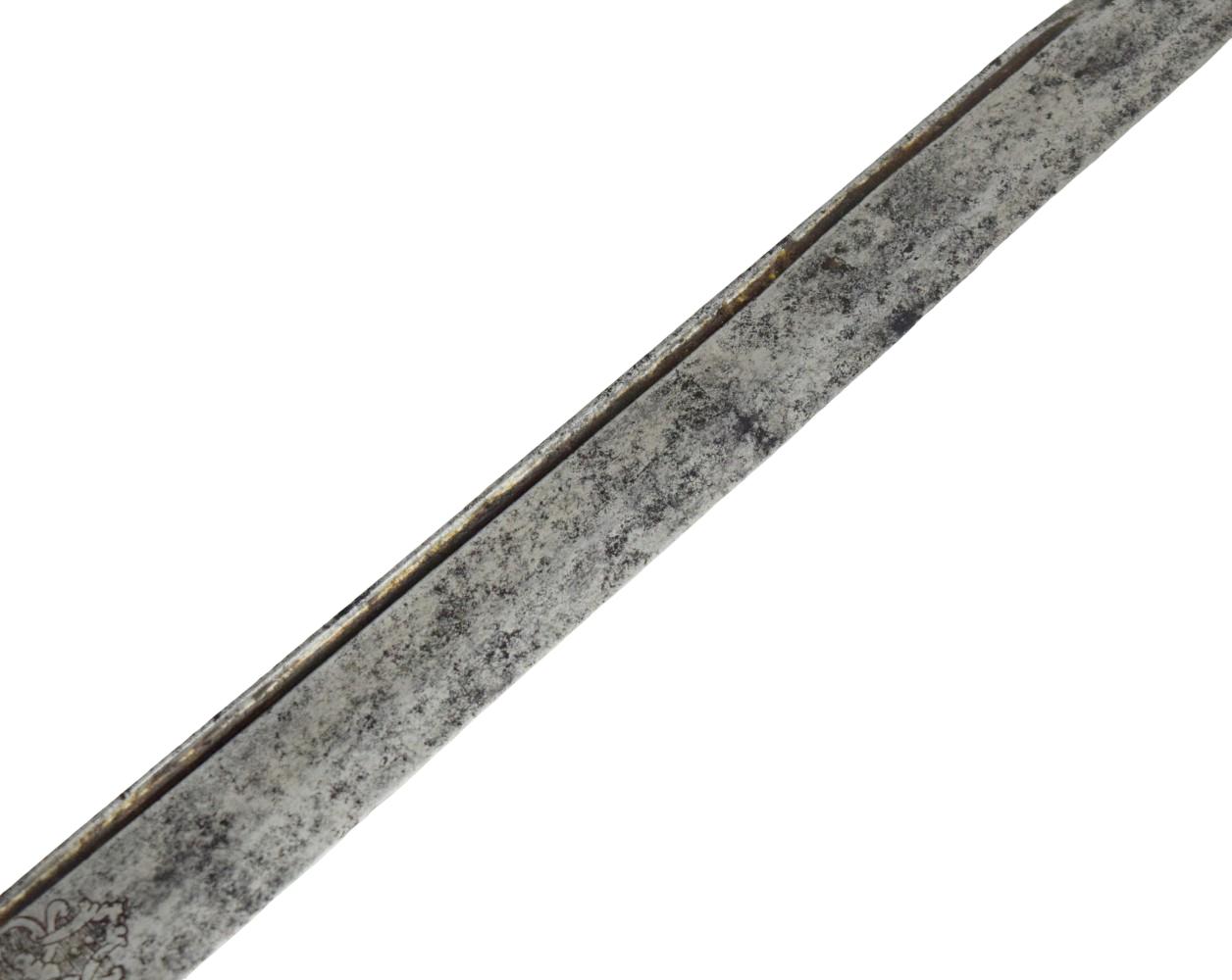 18th-century German hunting sword Dagger ~ Nice engraved blade