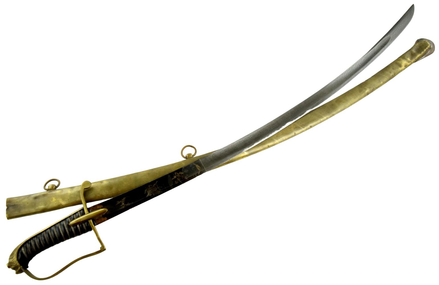 Napoleonic Era Hungarian Light Cavalry Officer's Saber ~ circa 1795â1815 ~ Damascus Blade