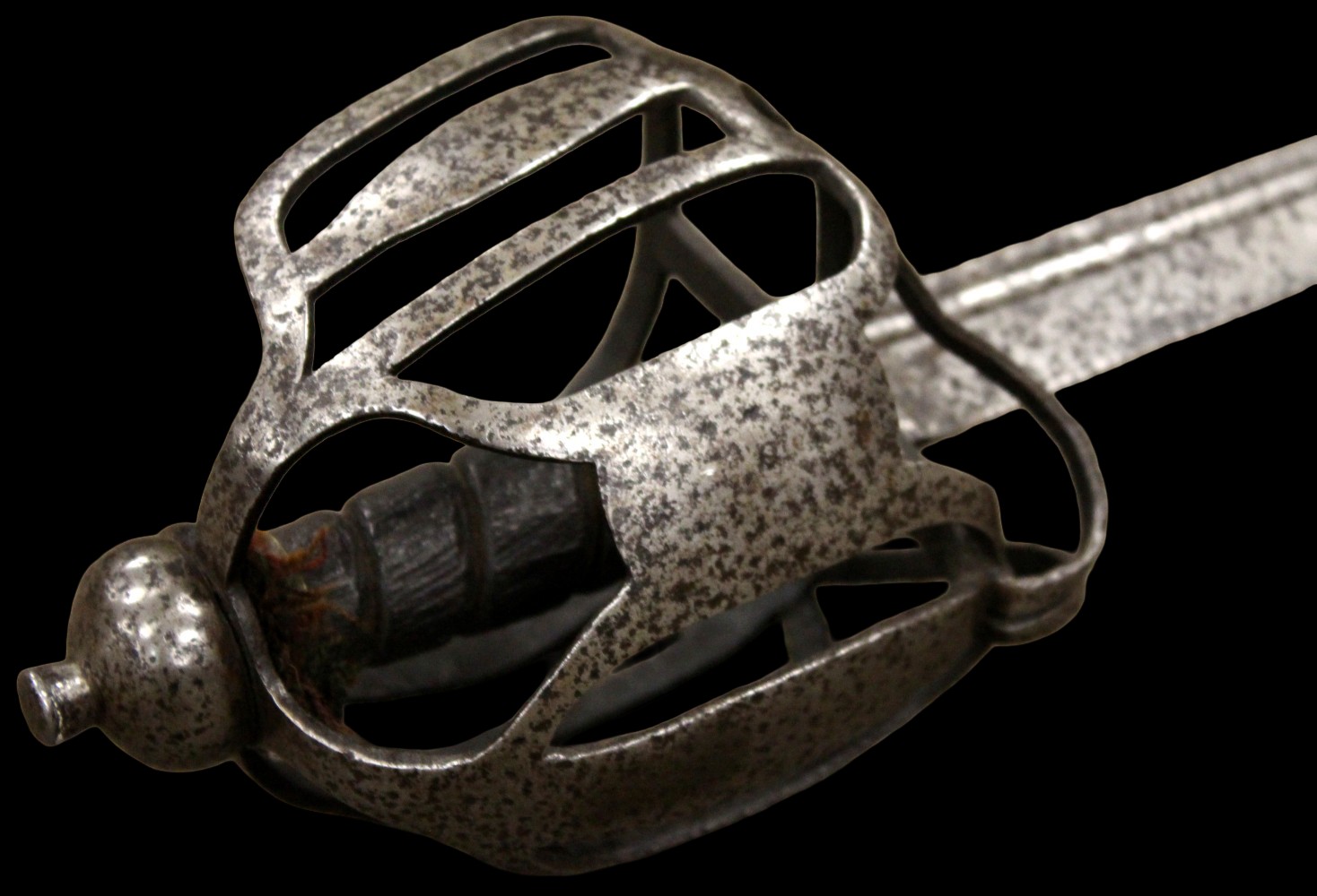Rare American Revolution era or Earlier Scottish Basket-hilt Back Sword
