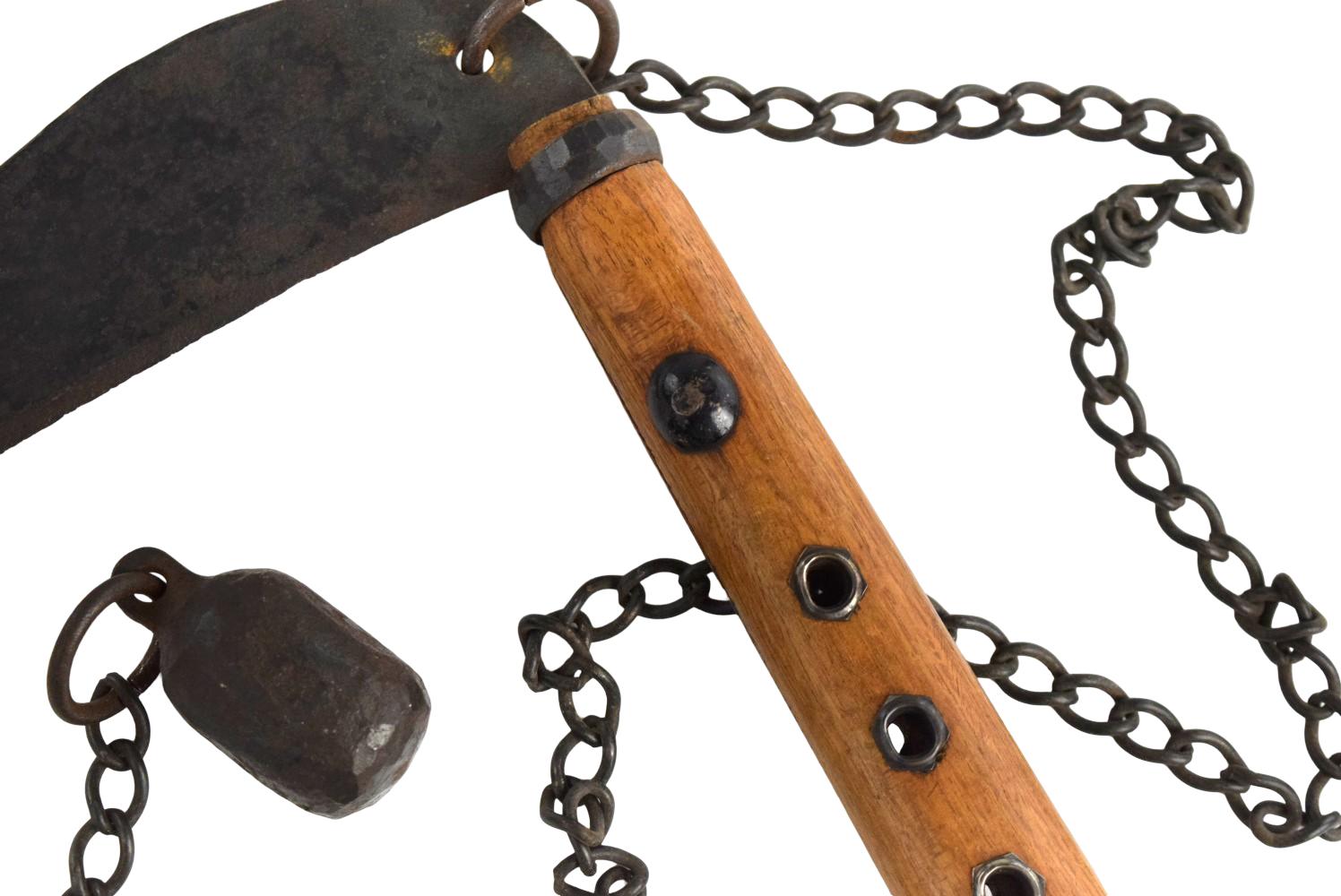 Antique Japanese Kusarigama (Chain-Linked Kama)