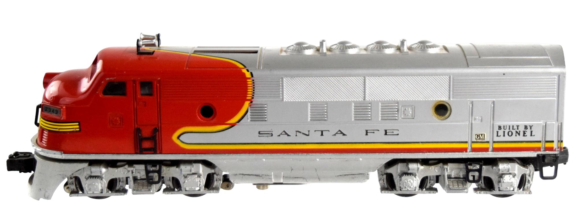 Vintage Lionel Santa Fe 2333-20 Diesel F3 Locomotive With 2343 Unit