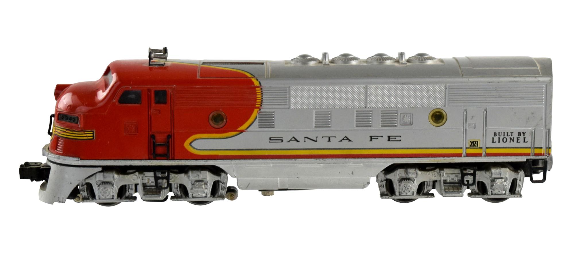 Vintage Lionel Santa Fe 2333-20 Diesel F3 Locomotive