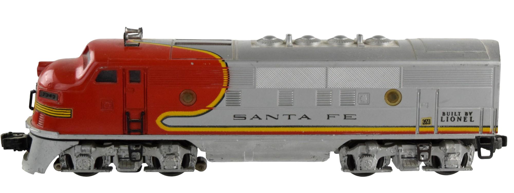 Vintage Lionel Santa Fe 2333-20 Diesel F3 Locomotive With 2343 Unit