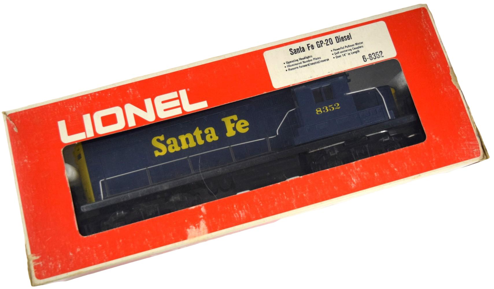LIONEL-SANTA FE 6-8352-GP-20 POWERED DIESEL LOCOMOTIVE #8352