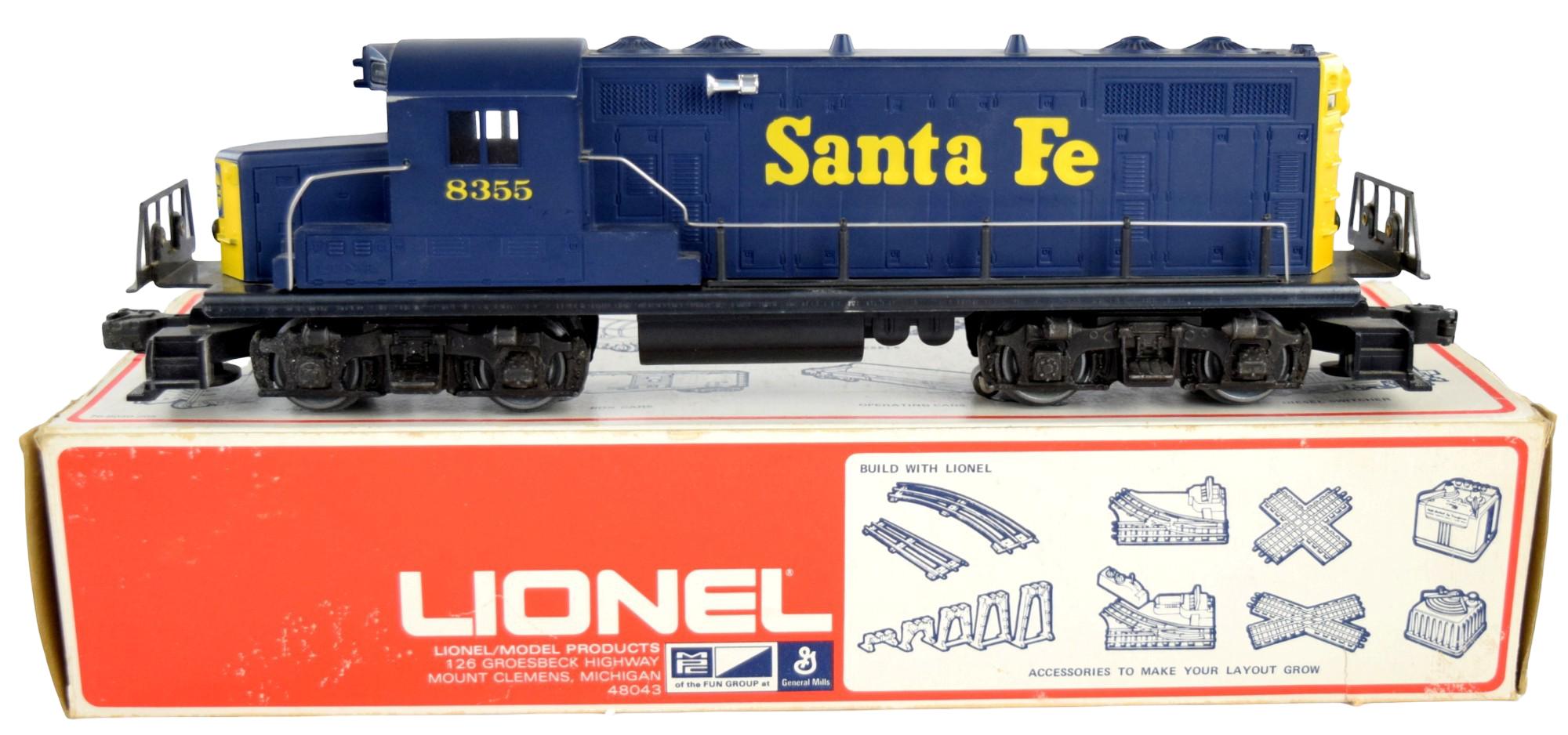 Lionel O Gauge Santa Fe GP-20 Non-Powered Diesel Locomotive w/Horn #8355 6-8355