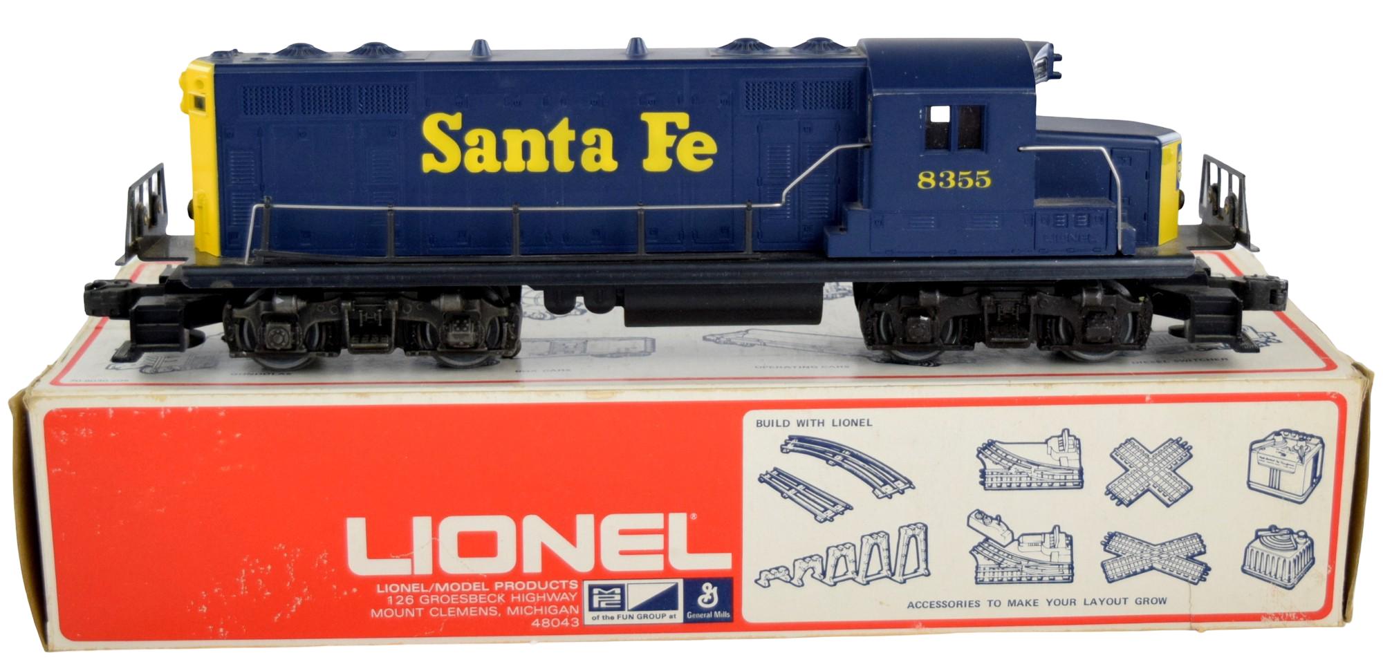 Lionel O Gauge Santa Fe GP-20 Non-Powered Diesel Locomotive w/Horn #8355 6-8355