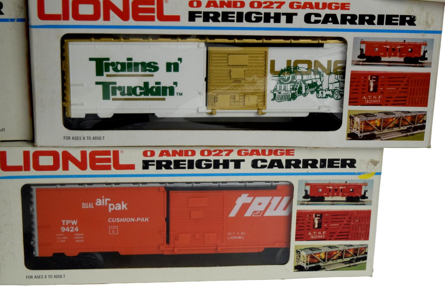 Lot 7 Lionel Train 0 & 027 Gauge Cars With Boxes
