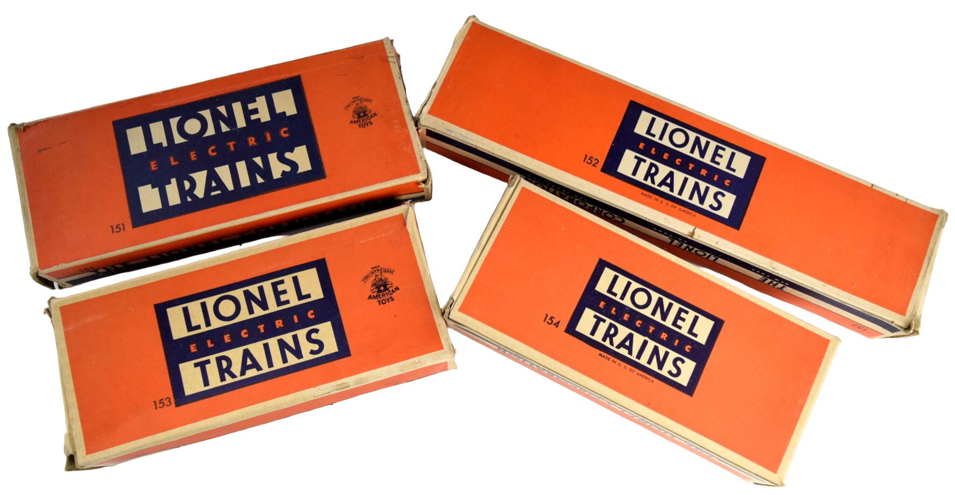 Postwar Lionel Vintage Assorted Rail Road Accessories 151, 152, 153 and 154