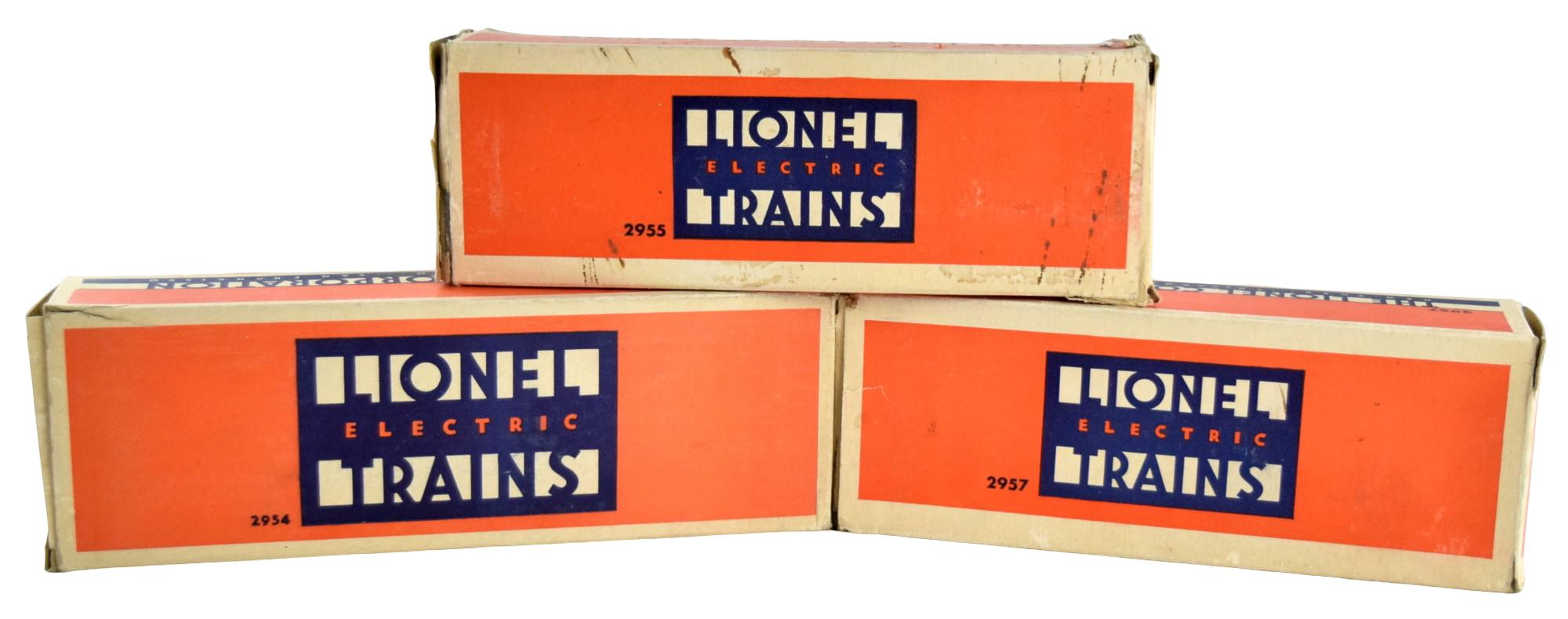 Prewar Lionel # 2954, 2955, 2957 Freight Cars Set