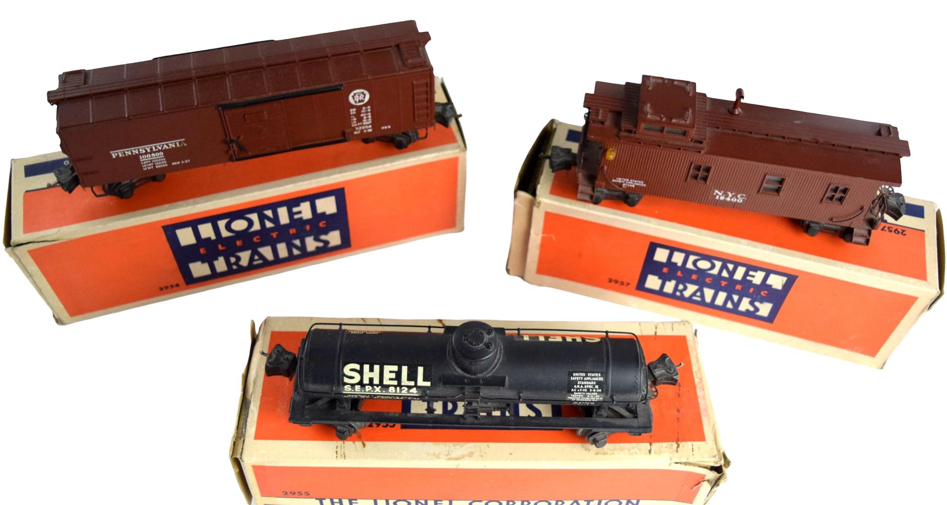 Prewar Lionel # 2954, 2955, 2957 Freight Cars Set