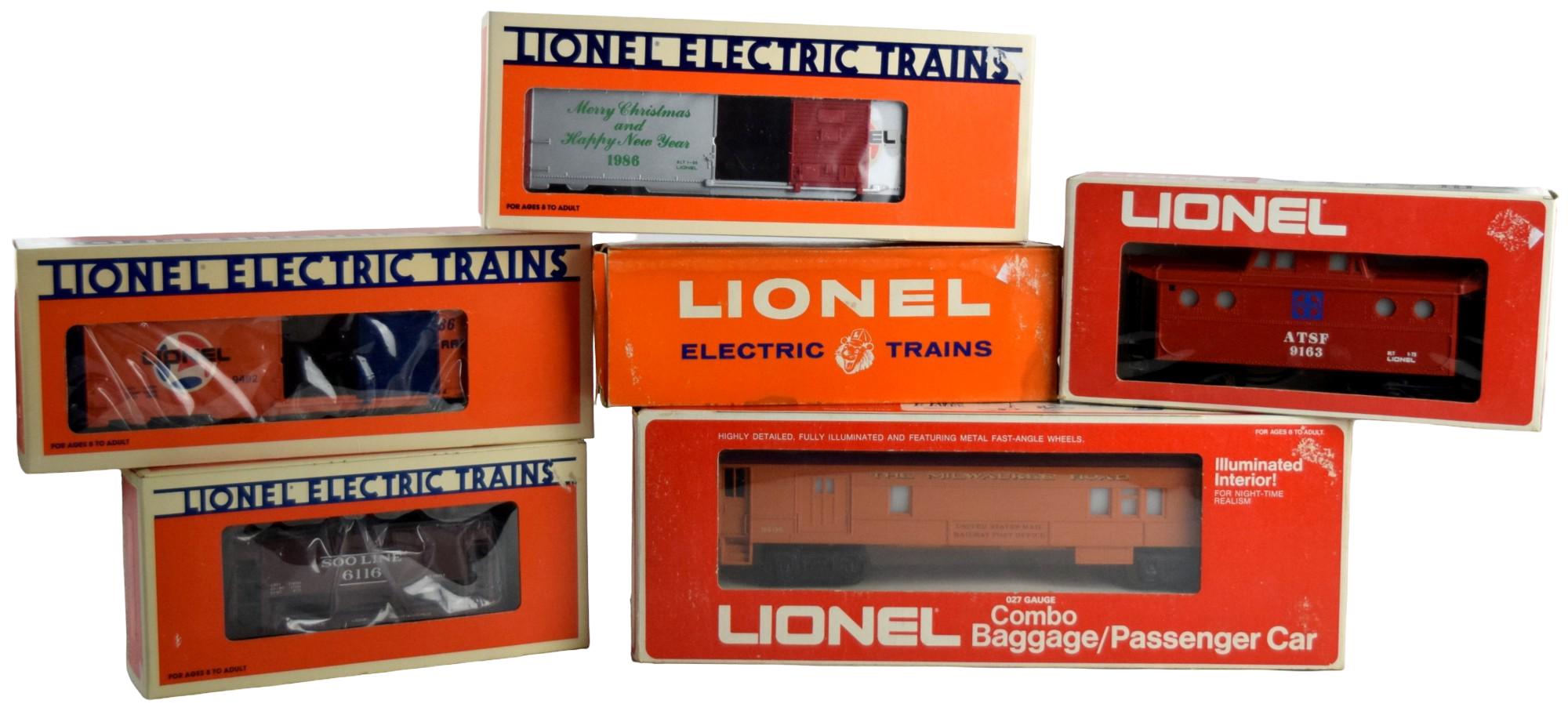 Postwar Lionel # 9491, 9163, 3370, 9506, 9492, 6116 Freight Cars Set