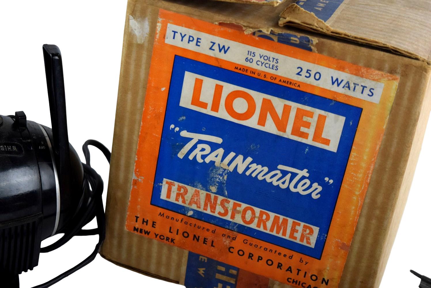Lionel Multi-Control Trainmaster Type ZW Transformer + Extras