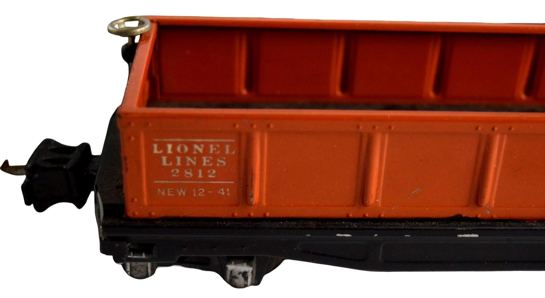 Group Lionel O Gauge Prewar 2812, 2817, 817 Cars