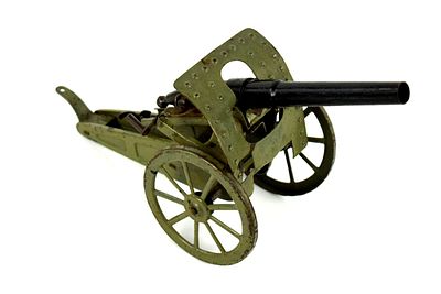 Pre-war Metal Model Field Gun Cannon Toy. Rare pre-war metal model field gun cannon toy. Superb 
