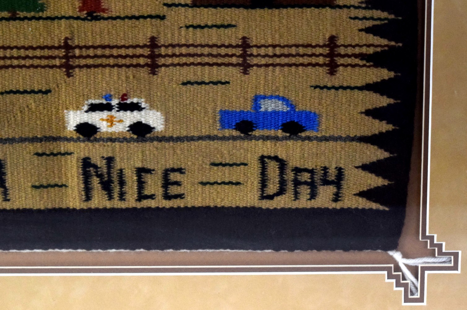 Have A Nice Day Native American Navajo Rug