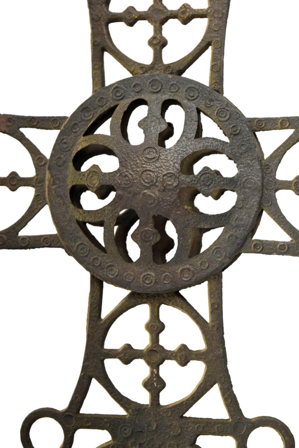 Byzantine Orthodox Brass Cross Candle Holder
