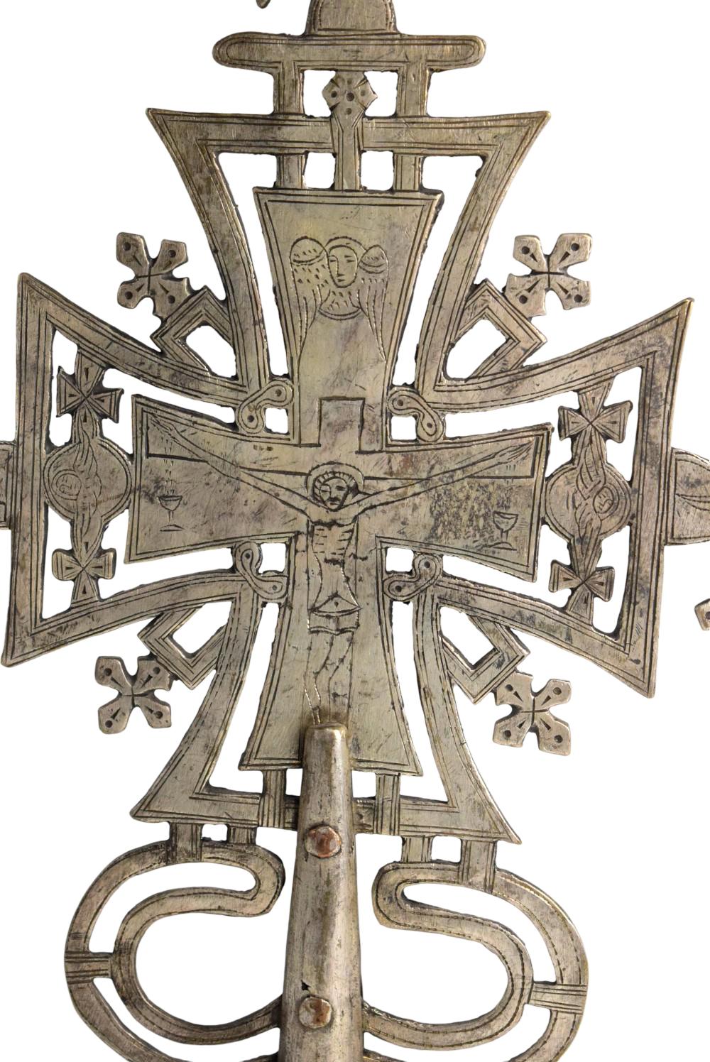 Ethiopian Orthodox Processional Cross Coptic