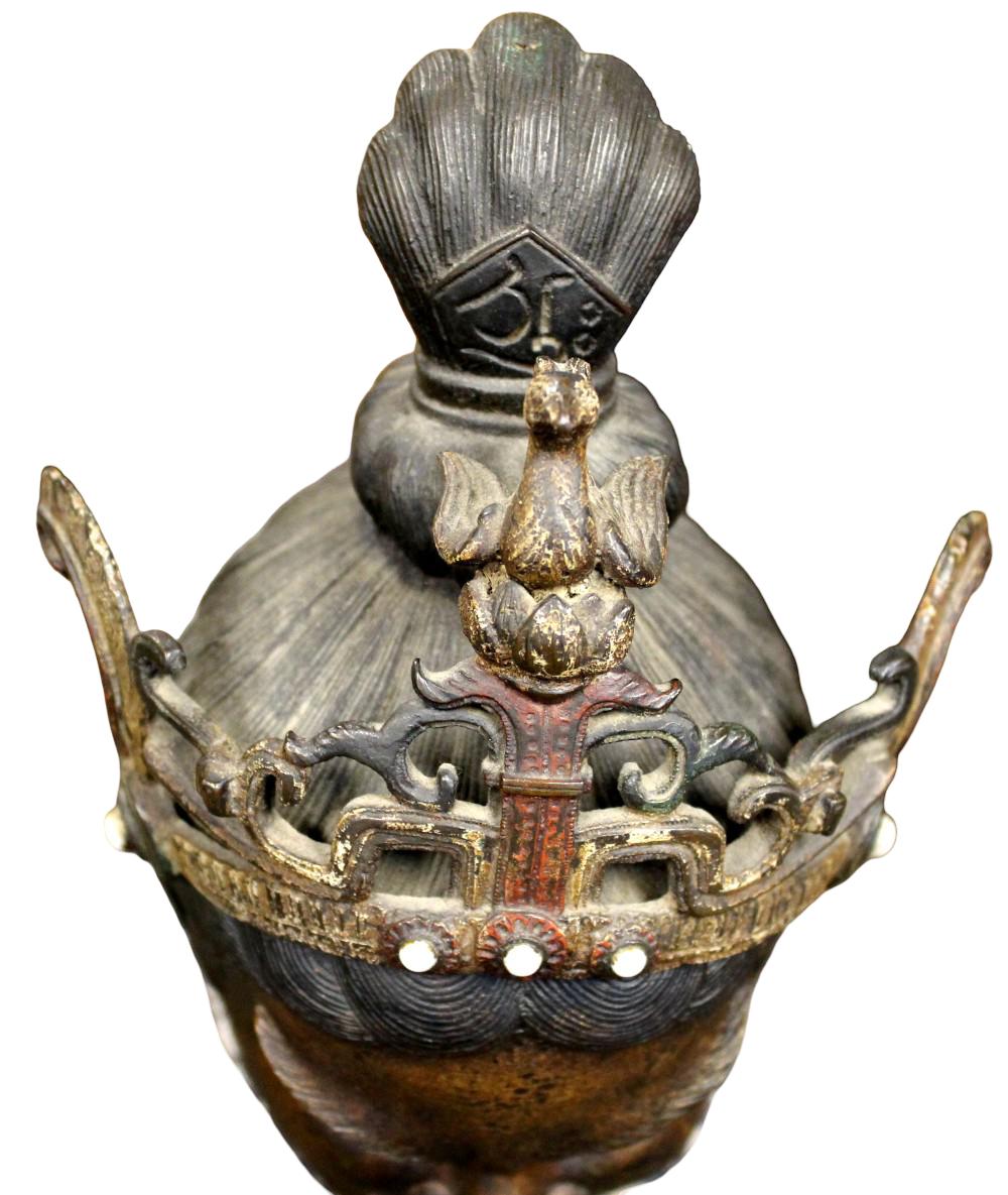Amazing Antique Japanese Bronze Statue One Of The Twelve Divine Generals