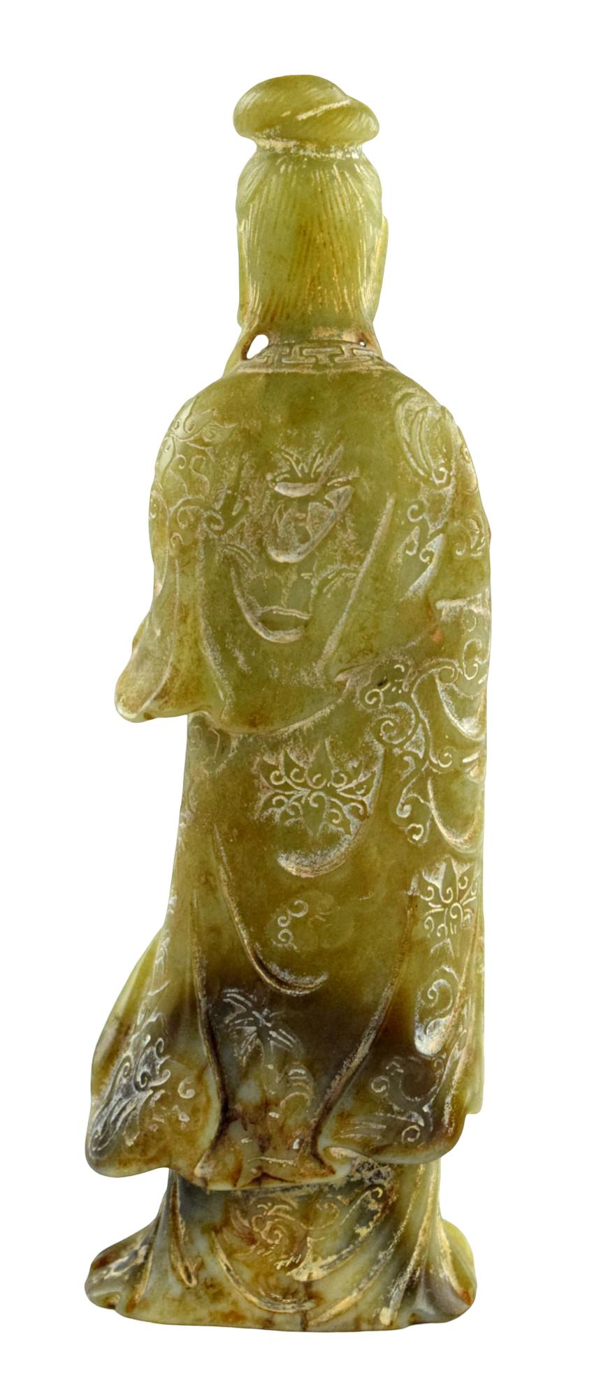 Fine Chinese Carved Hard Stone Guanyin