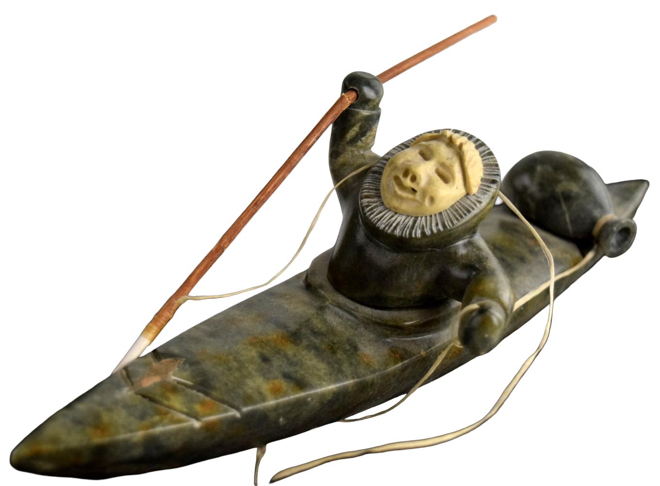 Group Eskimo Inuit Carvings by Alaska Carver Chivly Chupak