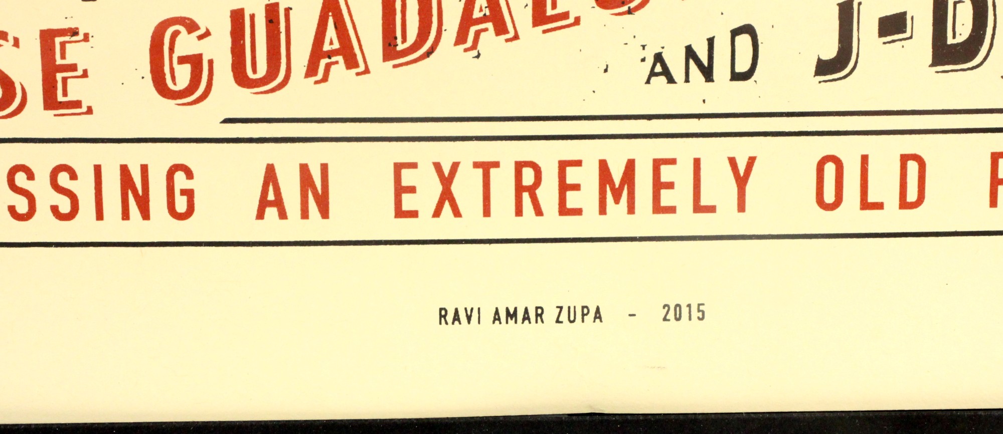 Ravi Zupa An Extremely Old Problem Artist Proof Signed Print