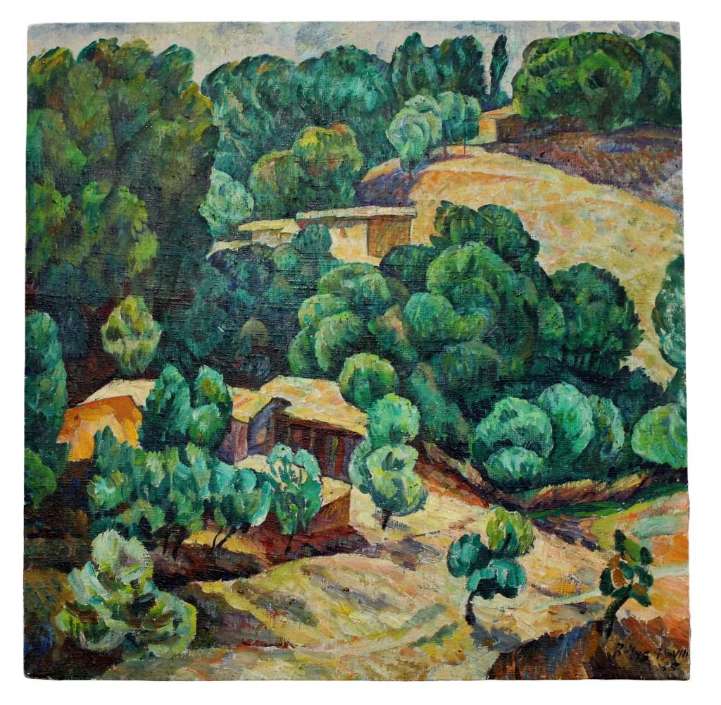 VLADIMIR CHUB (B. 1940) UZBEK / SOVIET LANDSCAPE OIL PAINTING