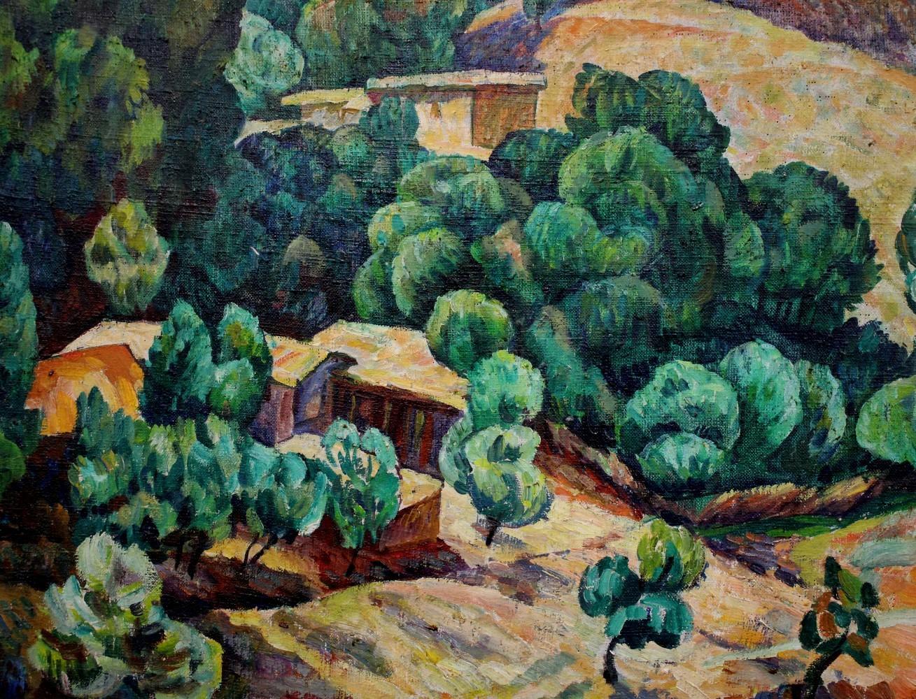 VLADIMIR CHUB (B. 1940) UZBEK / SOVIET LANDSCAPE OIL PAINTING