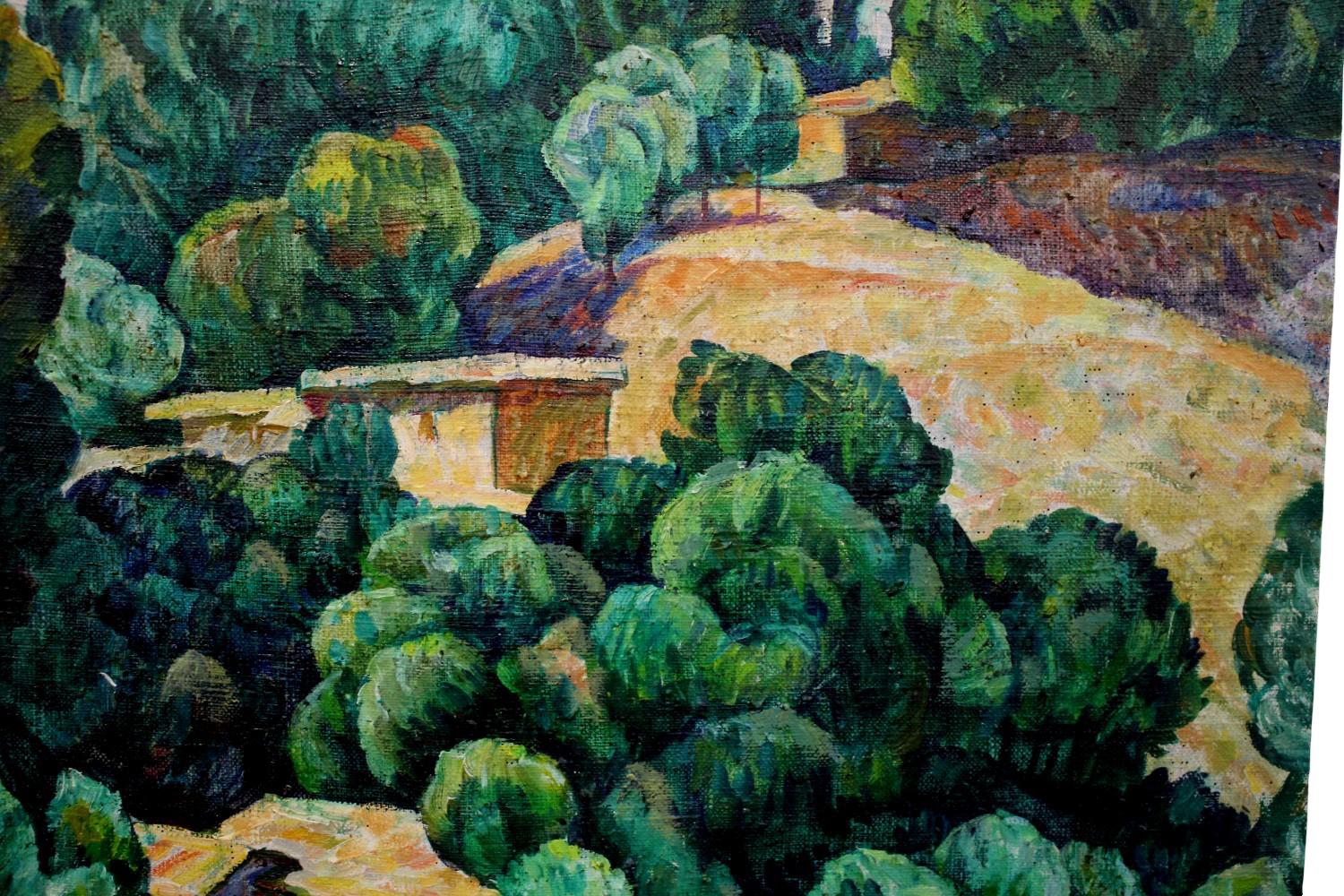VLADIMIR CHUB (B. 1940) UZBEK / SOVIET LANDSCAPE OIL PAINTING