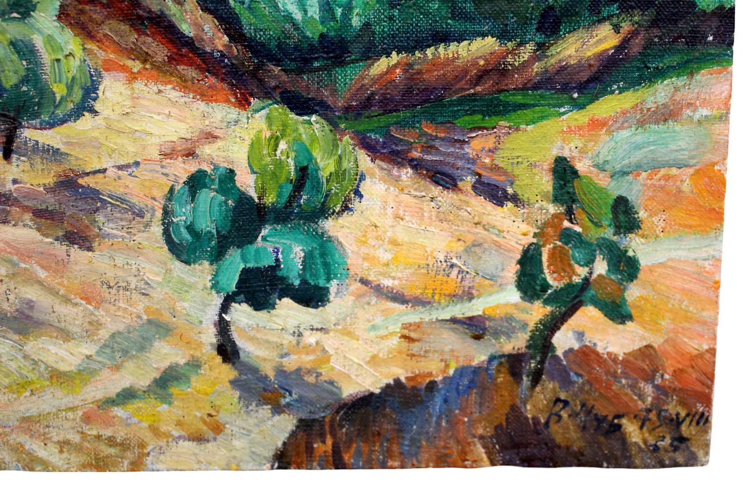 VLADIMIR CHUB (B. 1940) UZBEK / SOVIET LANDSCAPE OIL PAINTING