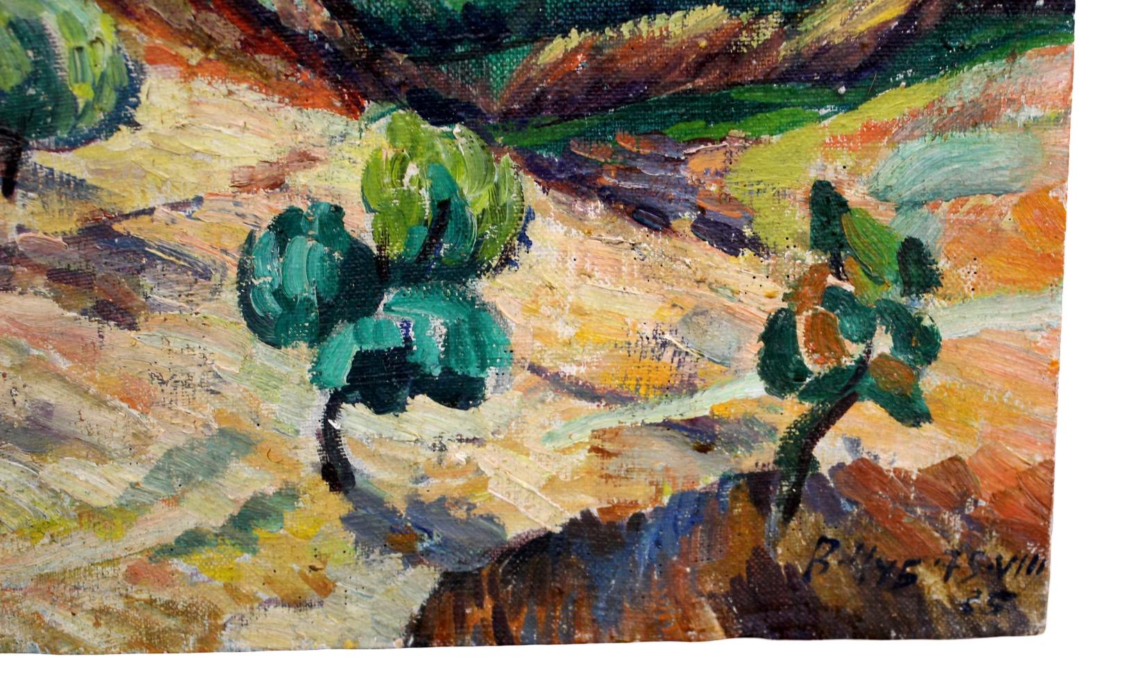 VLADIMIR CHUB (B. 1940) UZBEK / SOVIET LANDSCAPE OIL PAINTING