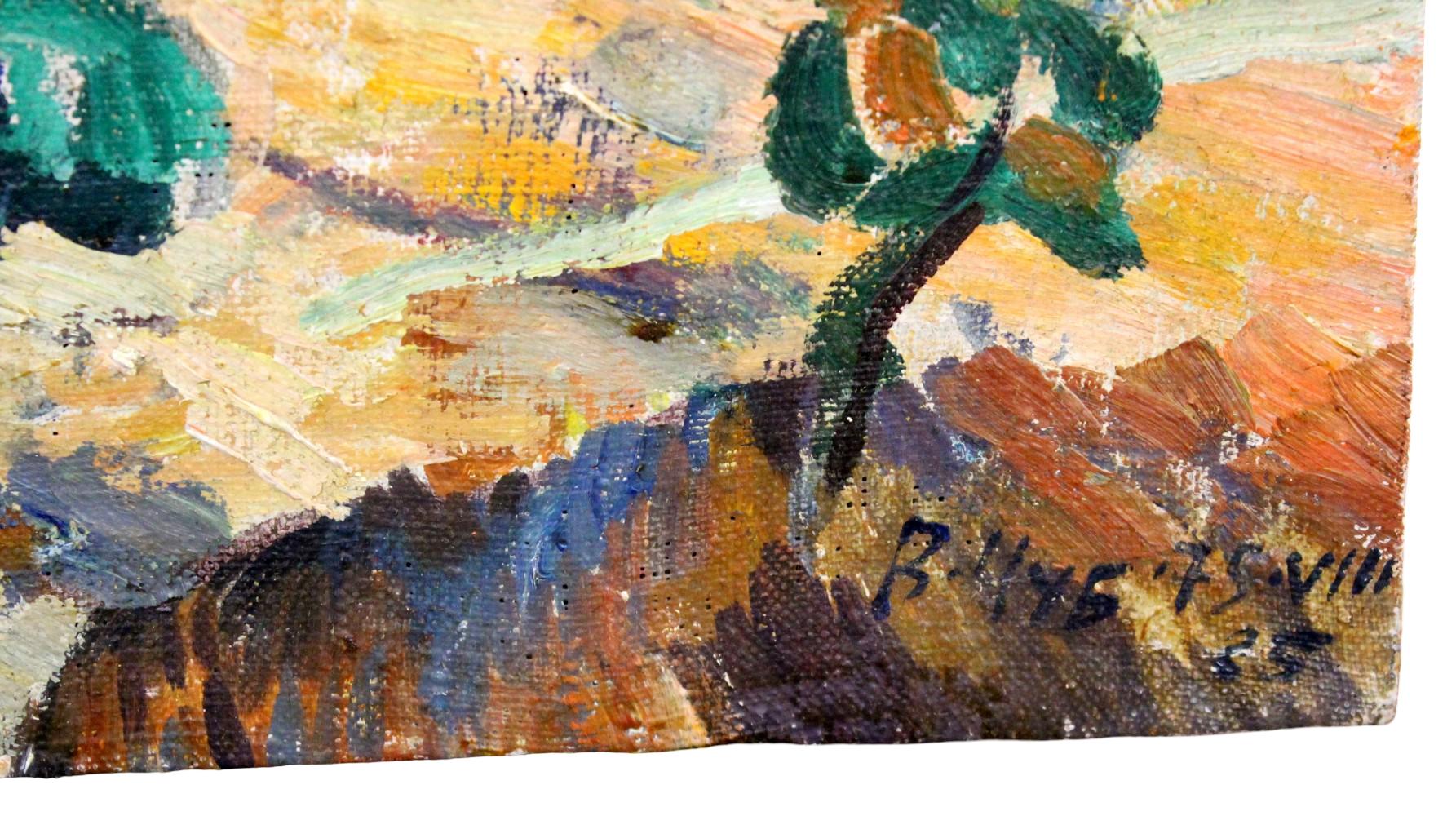VLADIMIR CHUB (B. 1940) UZBEK / SOVIET LANDSCAPE OIL PAINTING
